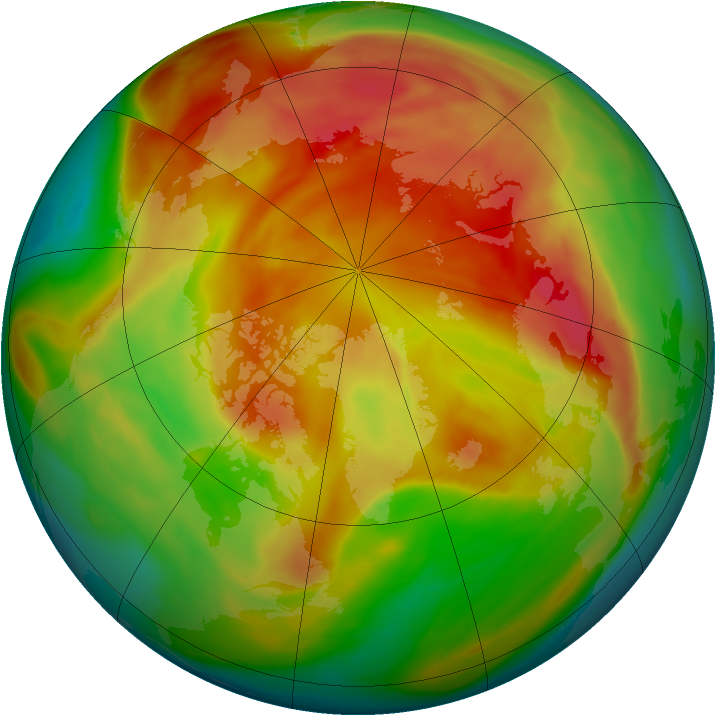Arctic ozone map for 11 April 2006